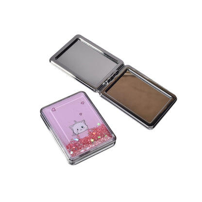 ESPEJO PLASTICO CUADRADO CARTERA DIM:6CM