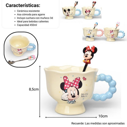 MUG POCILLO CERAMICA PERSONAJE 450ML DIM:10X10X8