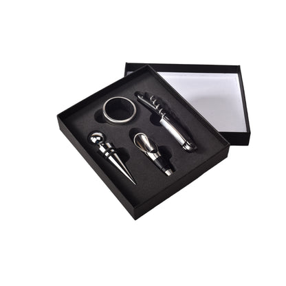 KIT DESCORCHADOR DE VINO POR 4PCS ACERO INOXIDABLE