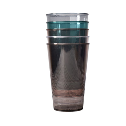 VASO PLASTICO VARIOS COLORES DIM:8X8X13