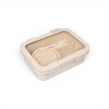 PORTACOMIDA CON DIVISIONES UN RECIRPIENTE Y CUBIERTO PLASTICO 1350ML