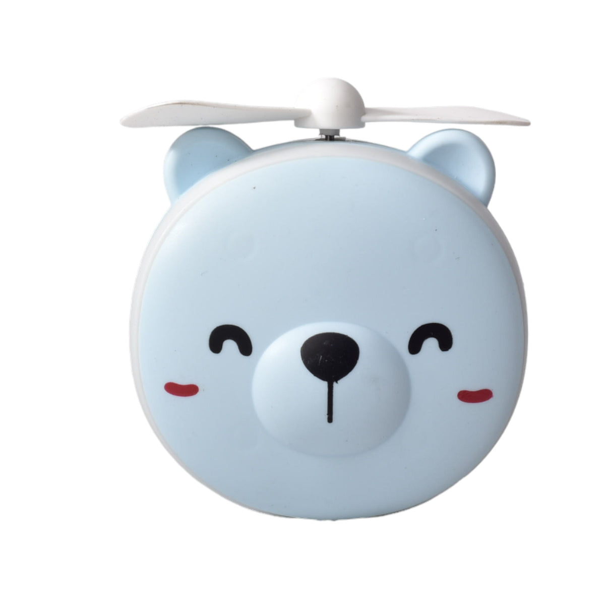 ventilador espejo cable usb recargable forma cerdito oso