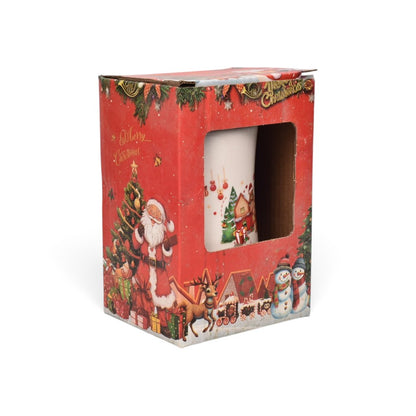 MUG  POCILLO CERAMICA TAPA ESPEJO 400ML