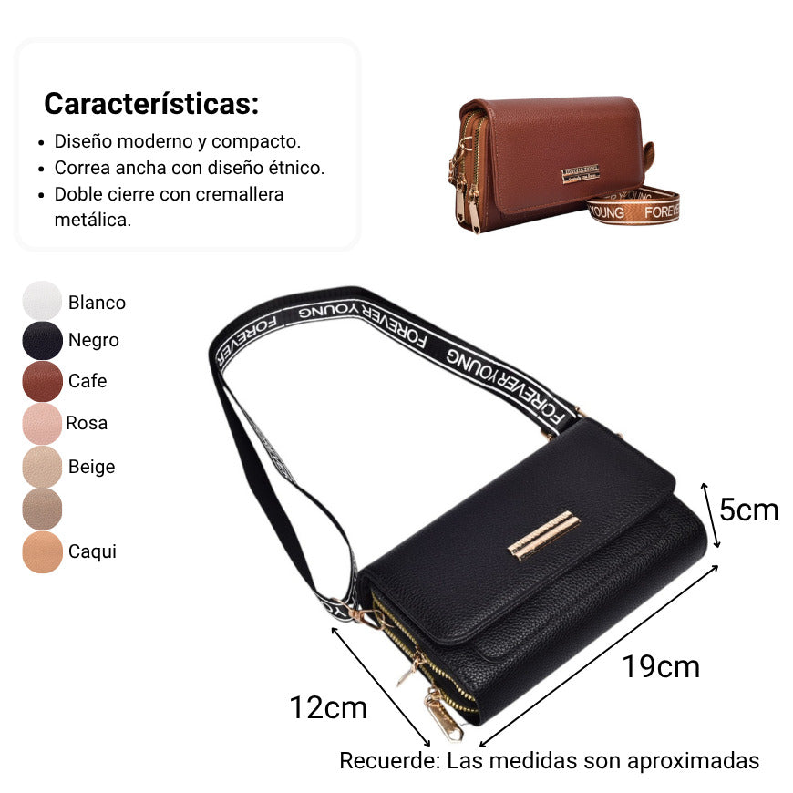 bolso para dama sintetico dim:19x12x5