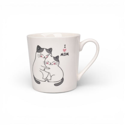 MUG POCILLO CERAMICA GATO 300ML DIM:8X8X9
