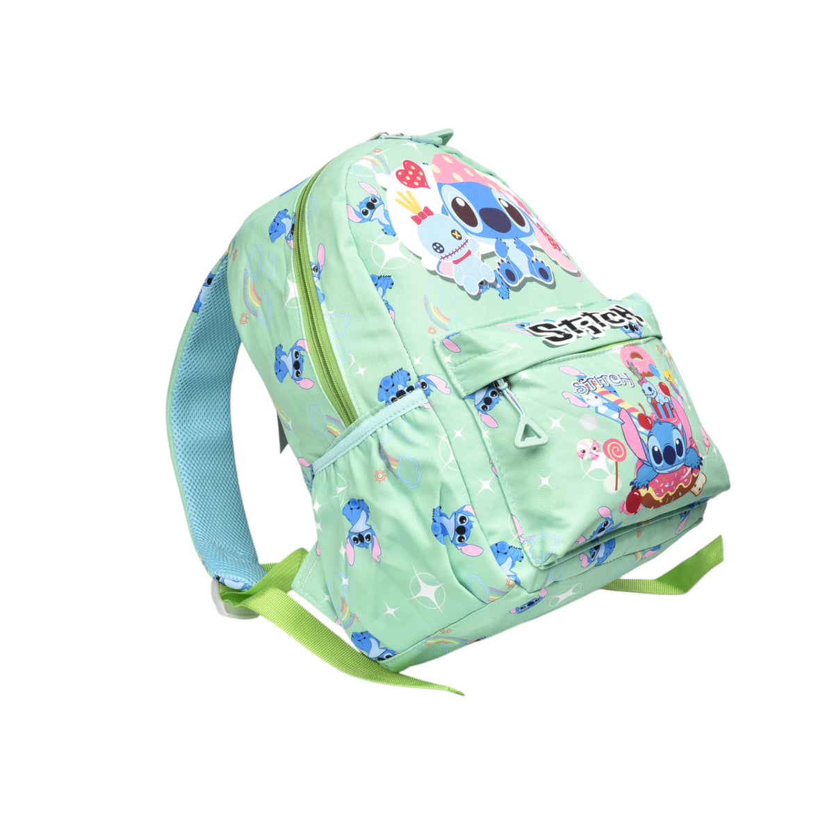 maleta morral con llavero poliester personaje dim:35x27x13