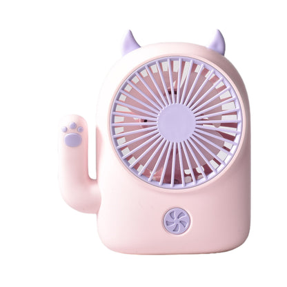 VENTILADOR FORMA DE GATO RECARGABLE PLASTICO CON CABLE USB