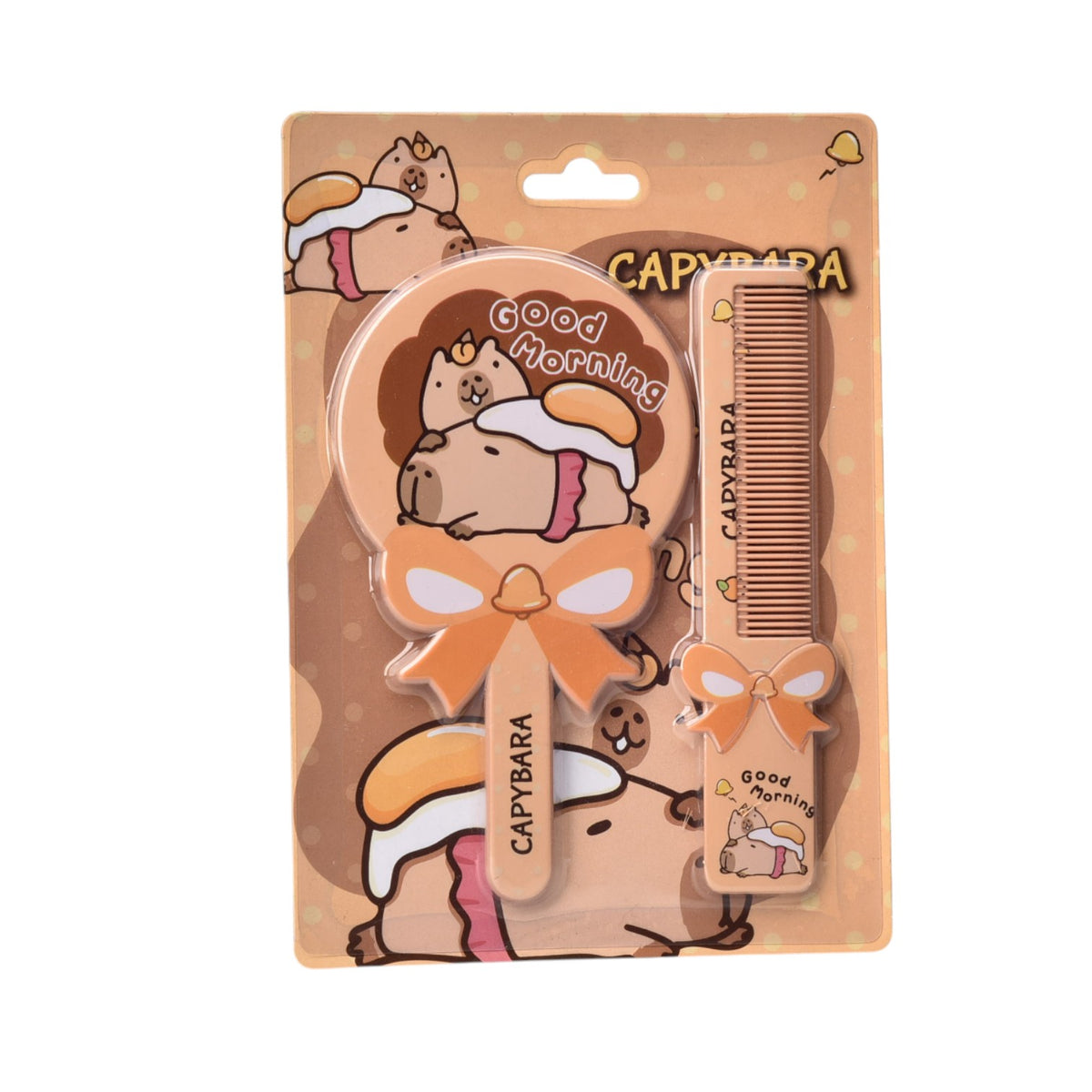 peinilla con espejo plastico capybara diim:13x18