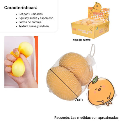 SQUISHY FORMA REDONDA ANTI ESTRES ELASTICO CAUCHO DIM:7CM