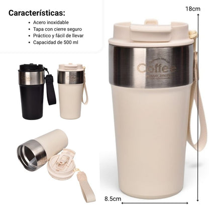 TERMO ACERO INOXIDABLE  500ML