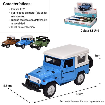 CARRO COLECCIONABLE METALICO DIM:13.5*5.5*6.5CM