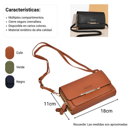 BOLSO MUJER LIGERO DIFERENTES COLORES DIM:18X11X4