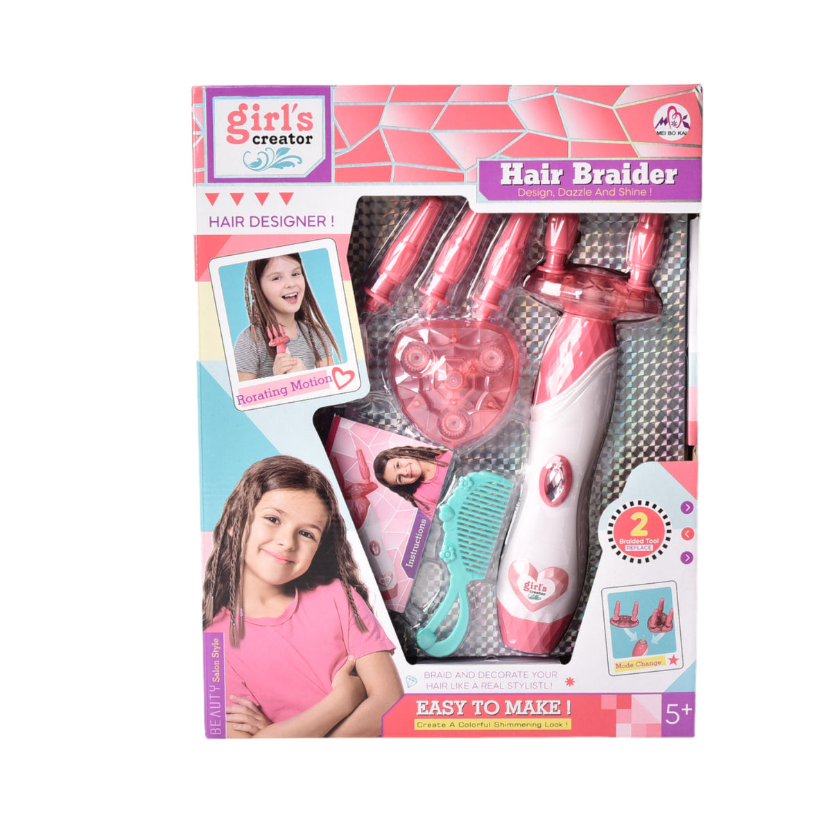 kit de cabello infantil niñas con accesorios juguete