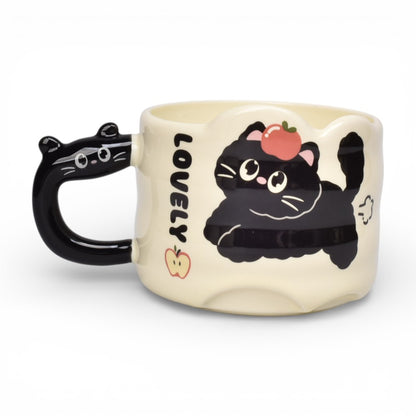 MUG POCILLO CERAMICA DISEÑOS GATOS 300ML DIM:9X9X7