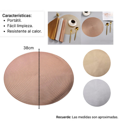 INDIVIDUALES DE MESA COMEDOR DECORACION DIM:38CM