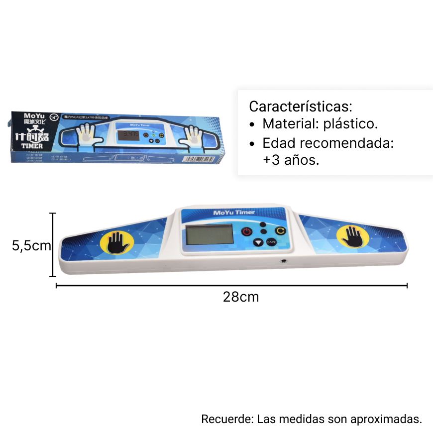 temporizador  competencia cubo rubik velocidad cronometro