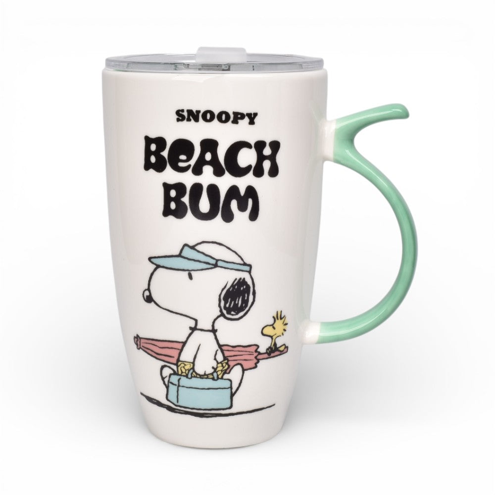 mug pocillo con tapa plastica personaje 580ml dim:8x8x15