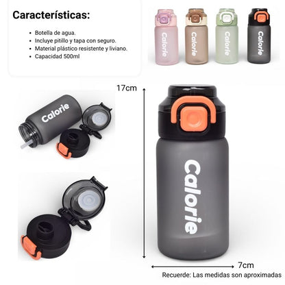 BOTELLA DE AGUA 500ML PLASTICO