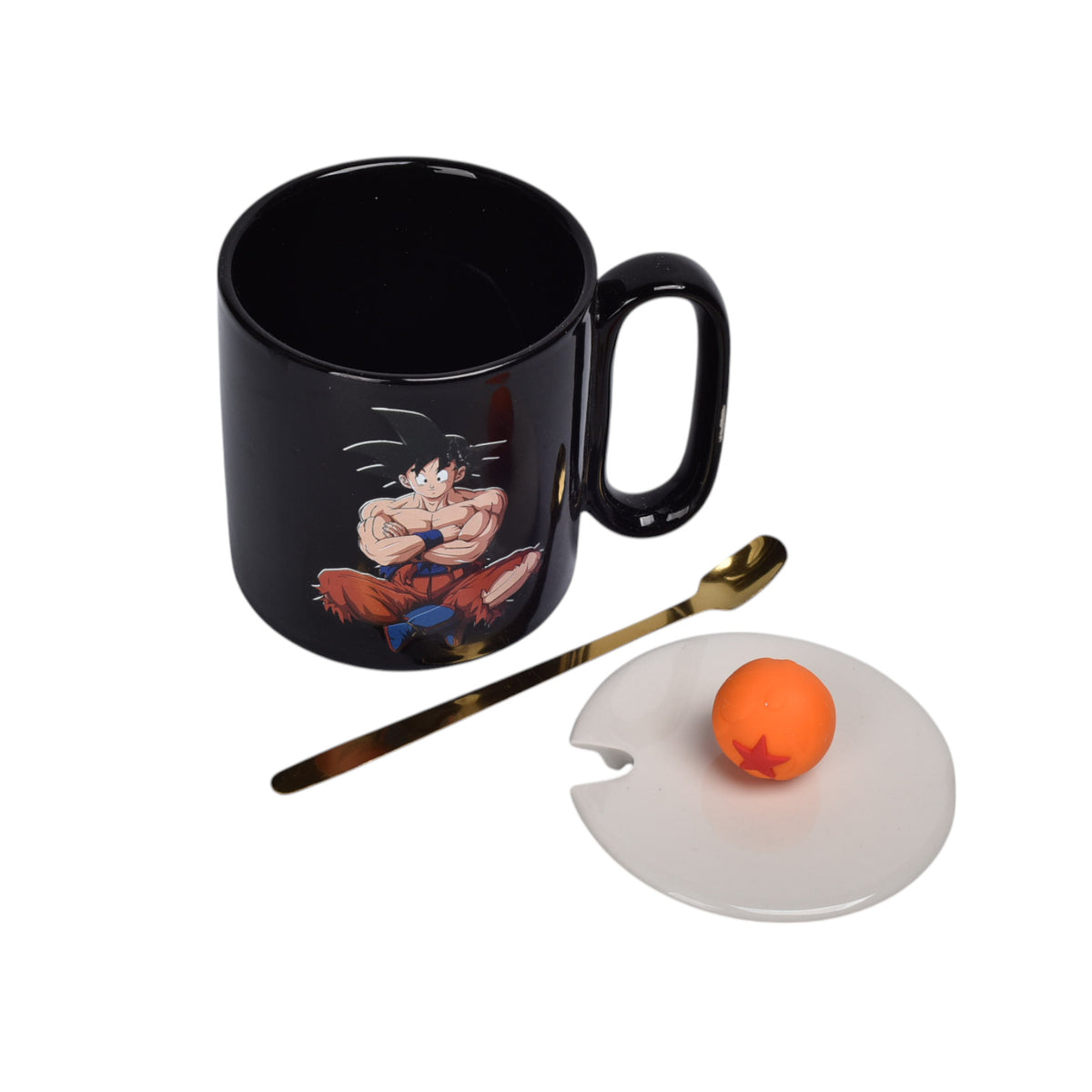 mug pocillo ceramica personaje con tapa de 420ml