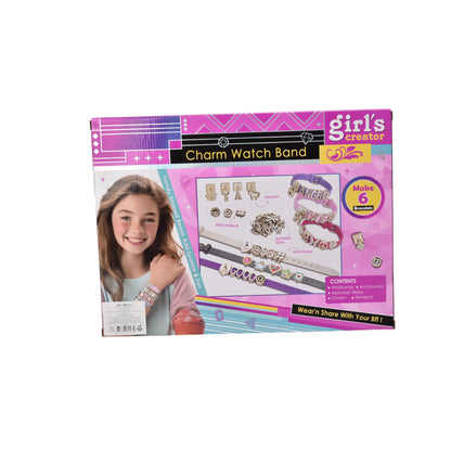 JUGUETE KIT PARA HACER PULSERAS PLASTICO NIÑA DIM:34X26X4