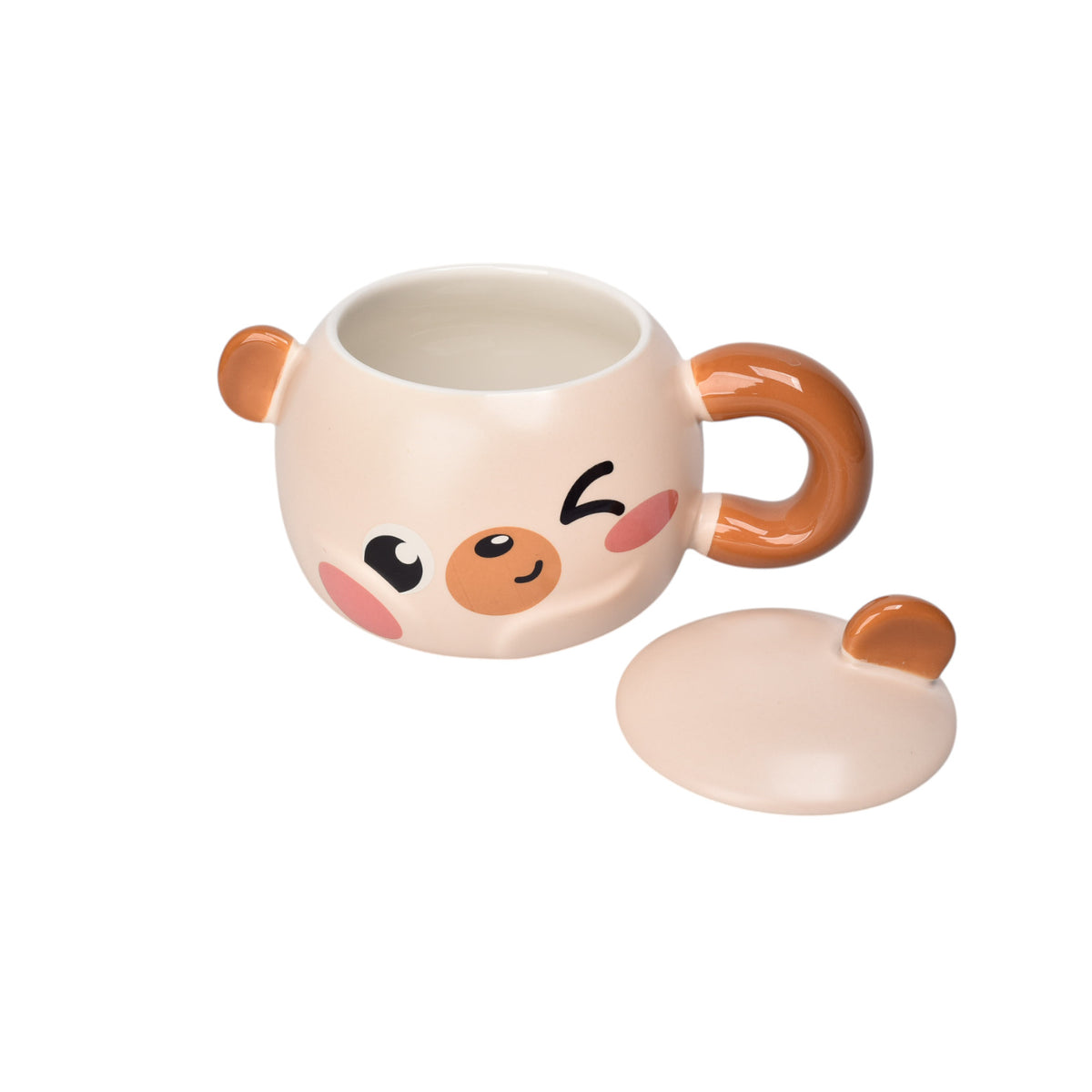 mug pocillo grande ceramica forma de oso 400ml dim:10x7