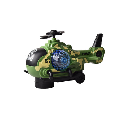 AVION HELICOPTERO PARA NIÑO CON LUCES Y MOVIMIENTO