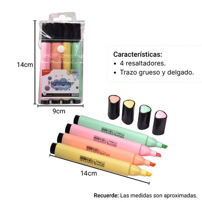 RESALTADOR X 4 UNIDADES