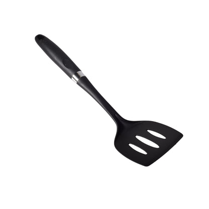 ESPATULA UTENSILIOS COCINA SILICONA PLASTICO NEGRO DIM:8X36