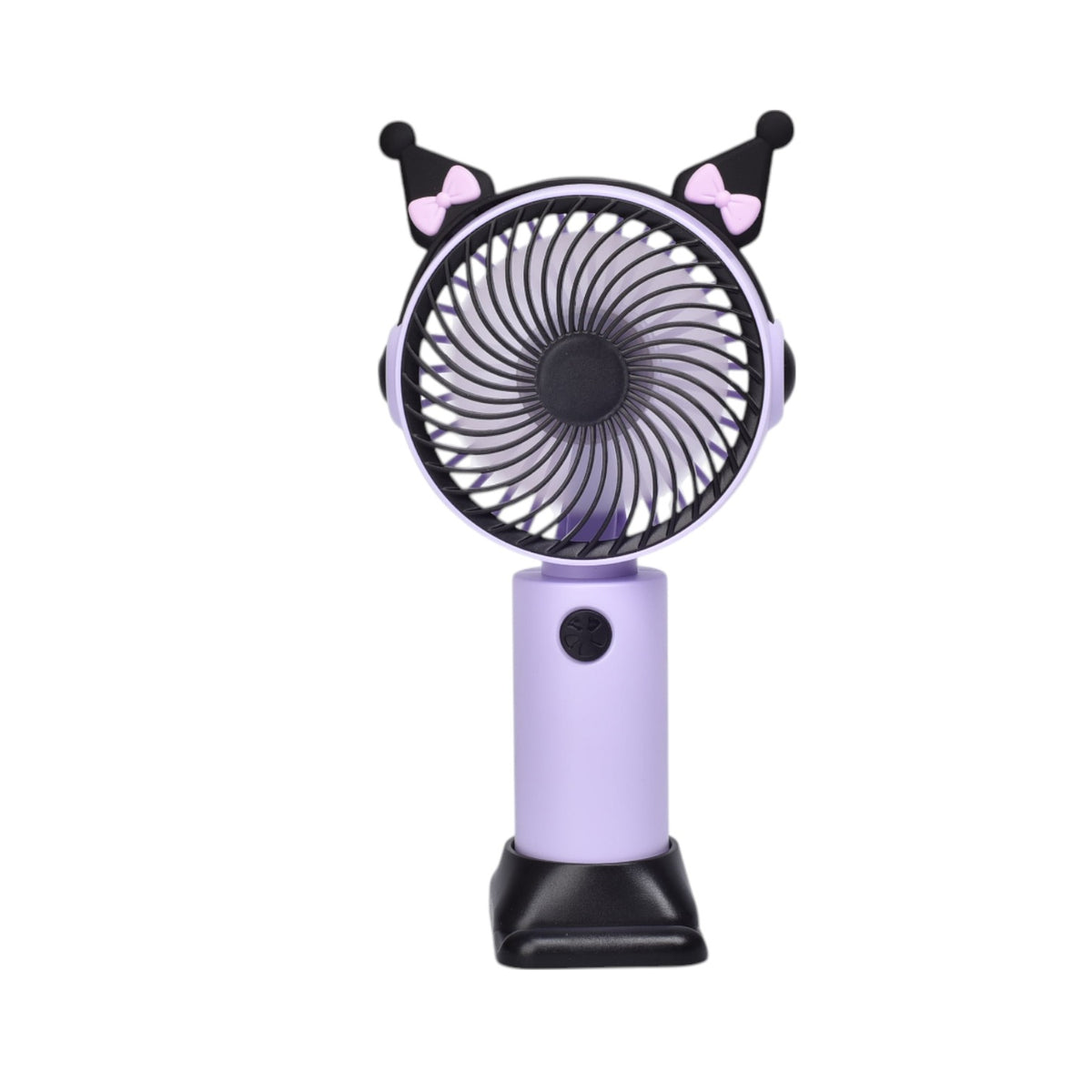 ventilador redondo con orejas plastico recargable dim:16x8x3