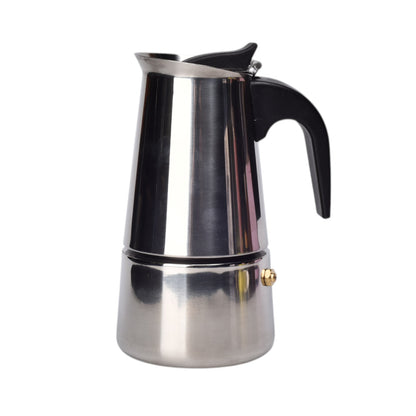 CAFETERA ACERO PLATEADO