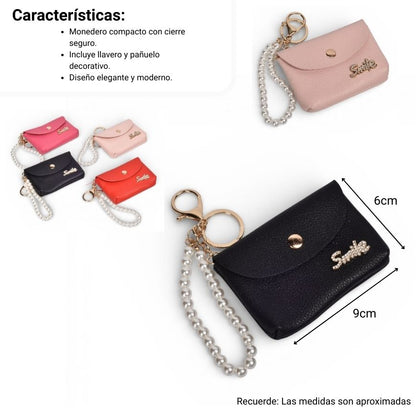 MONEDERO SINTETICO MUJER DIM:9X6X2