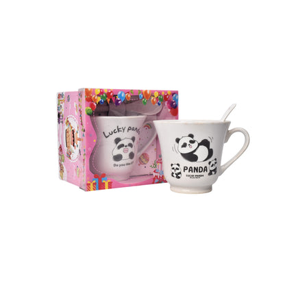 MUG POCILLO EN CERAMICA CON CUCHARA OSO 250ML DIM:8X9