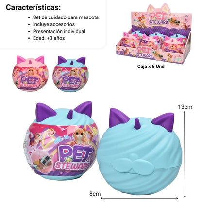 JUGUETE PLASTICO PET STEWARD DIM: 12*12*9.5CM