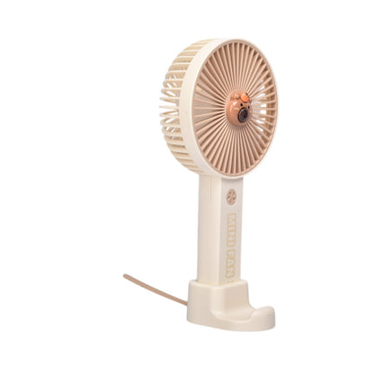 VENTILADOR REDONDO PLASTICO RECARGABLE DIM:18X9X3