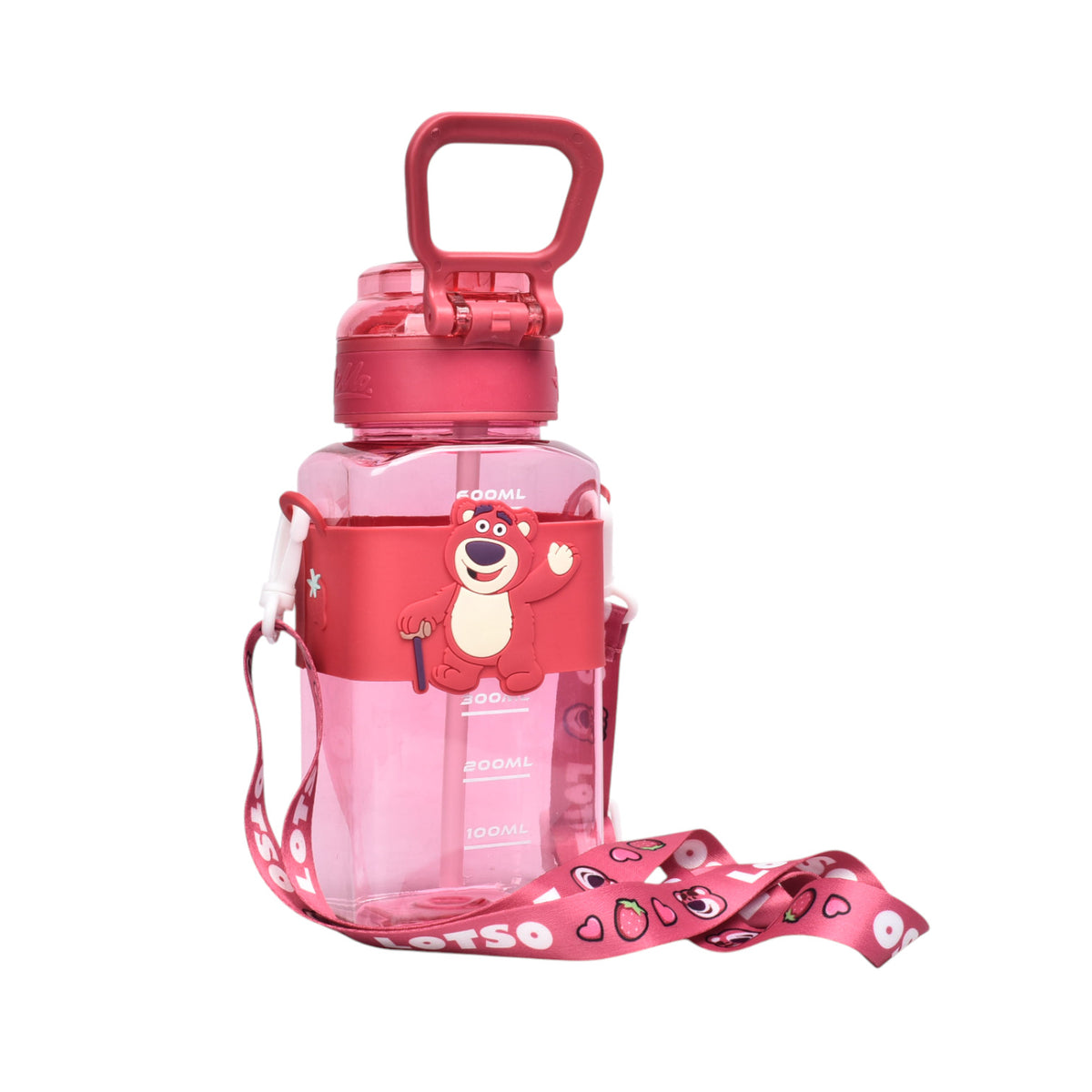 botella de agua 600ml plastica  dim:20x7