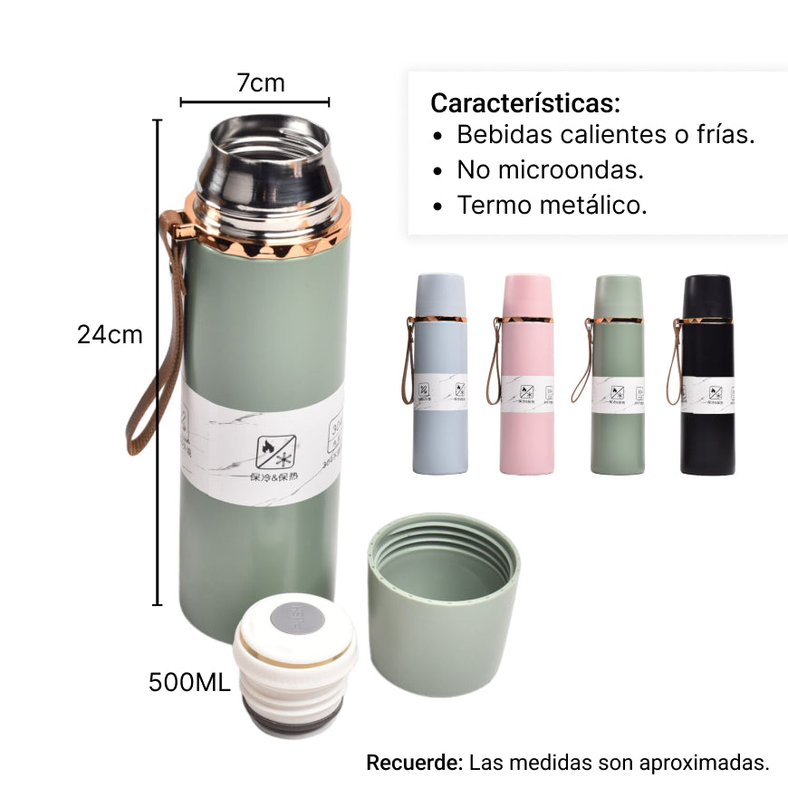 termo metalico 500ml