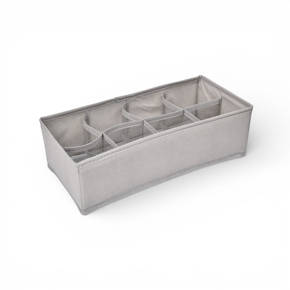organizador de ropa con 8 divisiones fibra poliester dim:32x15x10