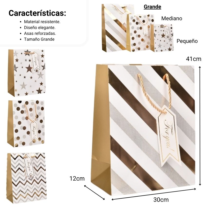 bolsa regalo l qzhzd-620a-2 dim:30x41,5x12cm