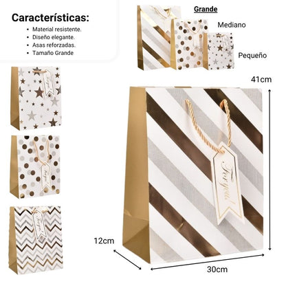 BOLSA REGALO L QZHZD-620A-2 DIM:30X41,5X12CM
