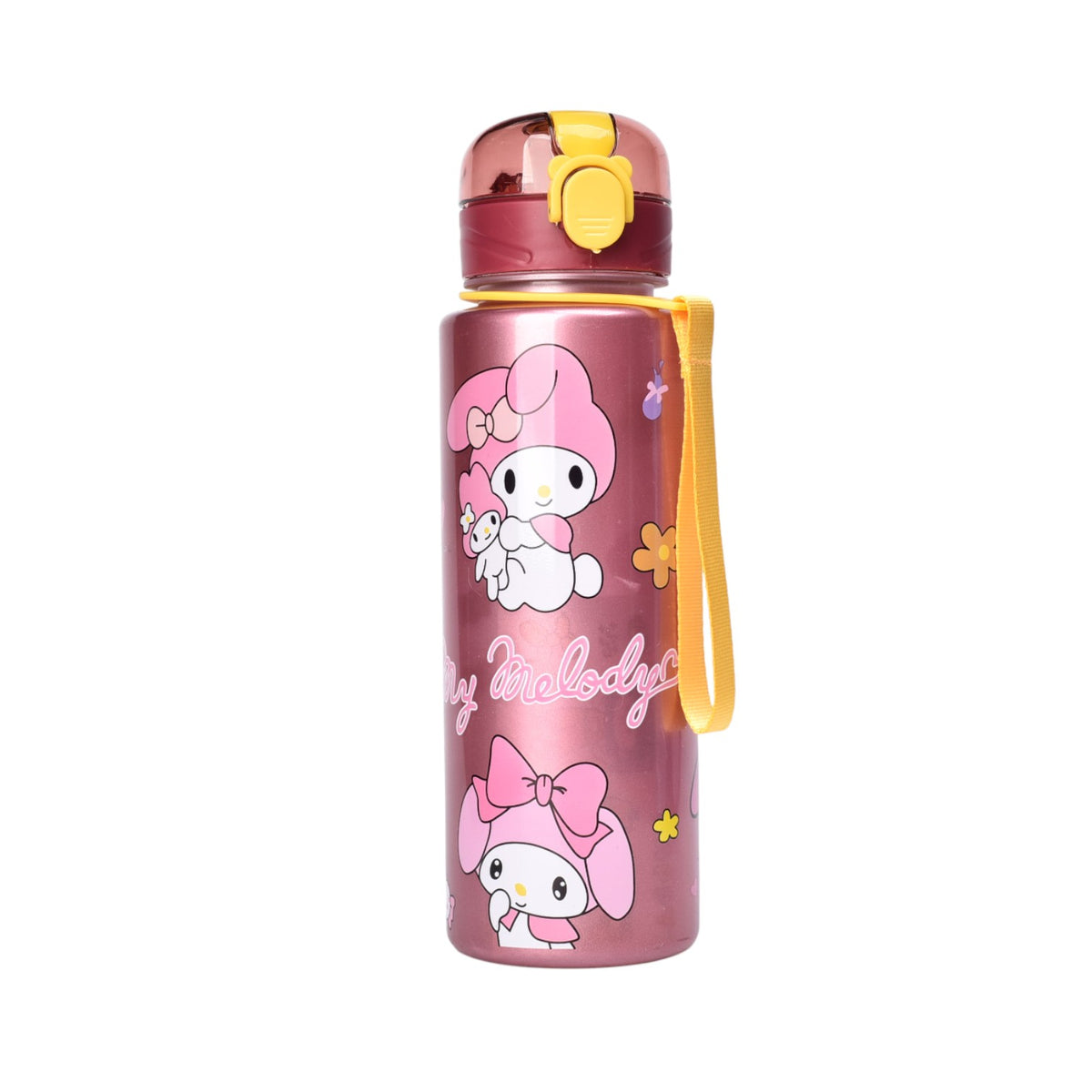 botella de agua 700ml personaje plastica