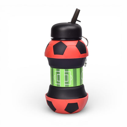 BOTELLA DE AGUA PLEGABLE 550ML SILICONA HOMBRE FORMA DE BALON