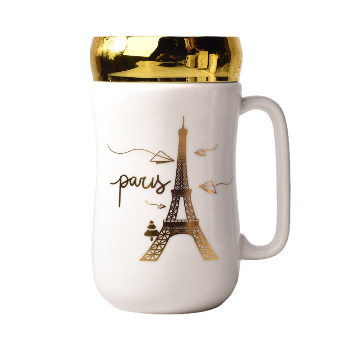 mug pocillo ceramica diferentes diseños con tapa de 400ml