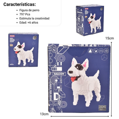 JUGUETE ARMABLE COLECCIONABLE PERRO DIM: 13.5*15*8
