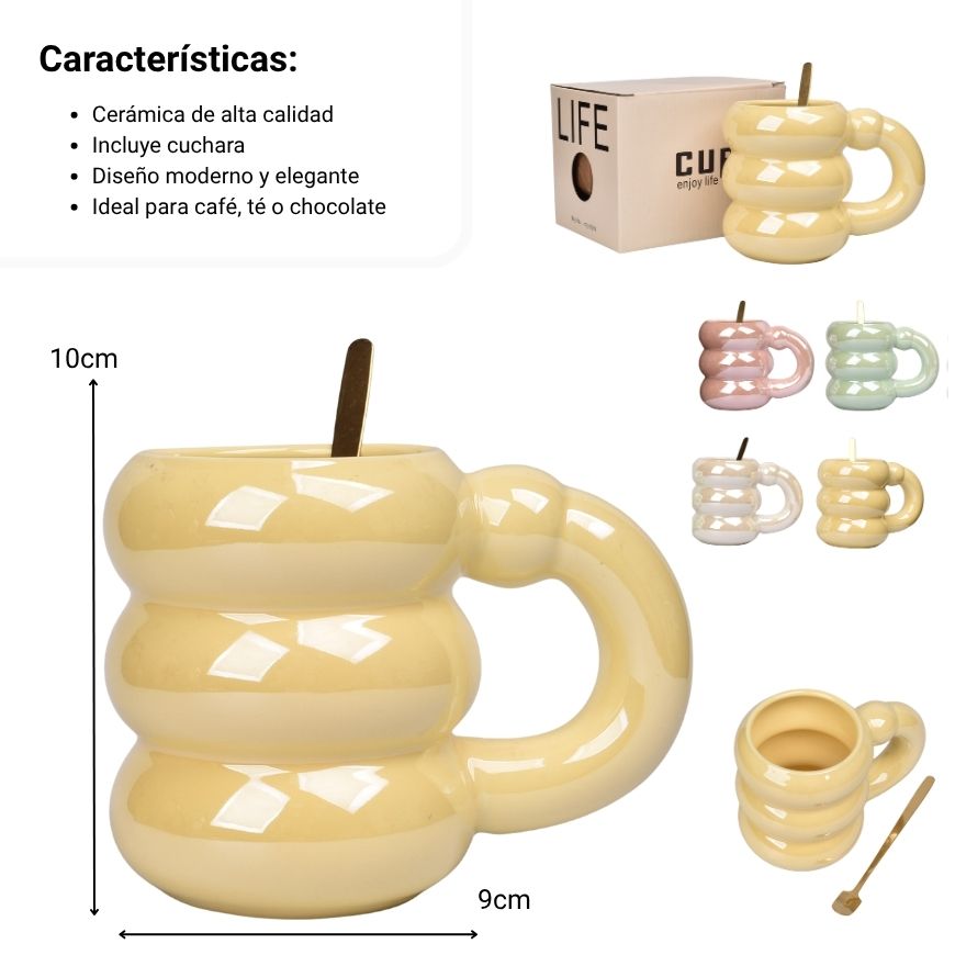 mug pocillo ceramica 400ml