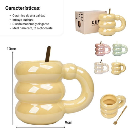 MUG POCILLO CERAMICA 400ML