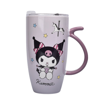 POCILLO CERAMICA KUROMI PERSONAJE 580ML DIM:9X16