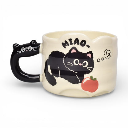 MUG POCILLO CERAMICA DISEÑOS GATOS 300ML DIM:9X9X7