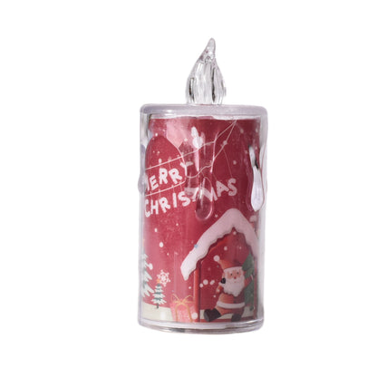 VELA DECORATIVA NAVIDAD PLASTICA DE PILA