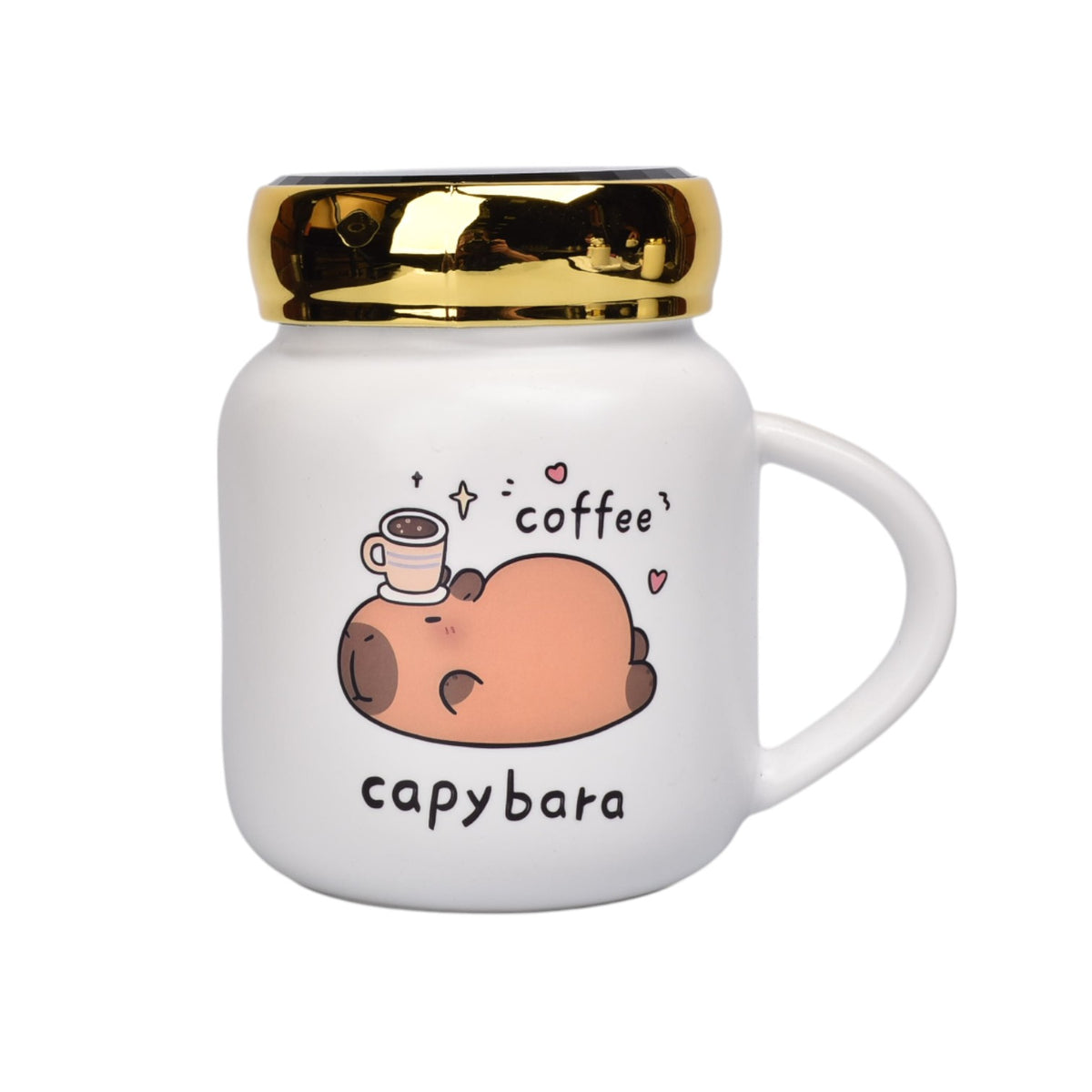 mug pocillo ceramica diseños capybara 450ml dim:8x10