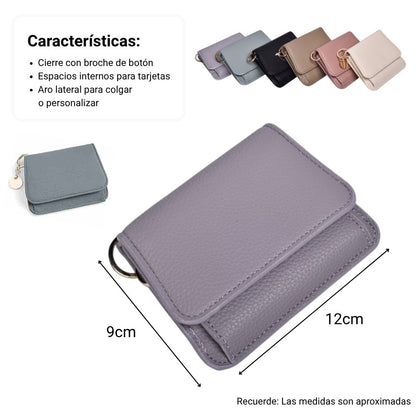 BILLETERA MUJER SINTETICO DIM:12X9